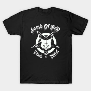 Cat metal lamb of god T-Shirt